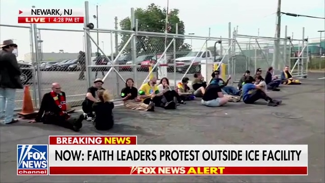 Fox News: Faith Leaders Protest Outside ICE Facility in Newark