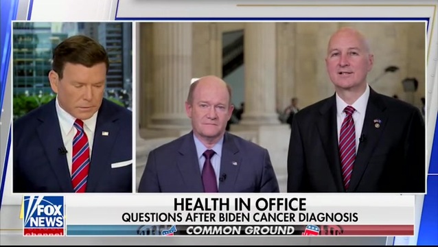 Baier Plays Video of Chris Coons Covering up on Biden’s Health Then Asks: ‘Do You Regret Some of Those Characterizations?”