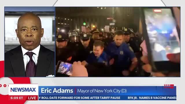 NYC Mayor Eric Adams Warns Protesters: ‘We Will Not Allow You to Destroy Our City’