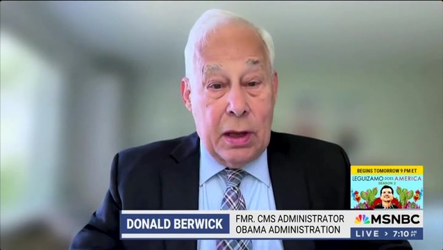 Fmr. CMS Administrator Donald Berwick: ‘We’re Going to Have 25,000 Deaths a Year’ Because of the Big, Beautiful Bill